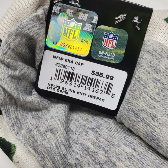 NEW New Era 2022 Sideline Ink Dye Cuffed Knit Hat - Green Bay Packers - Picture 3 of 5